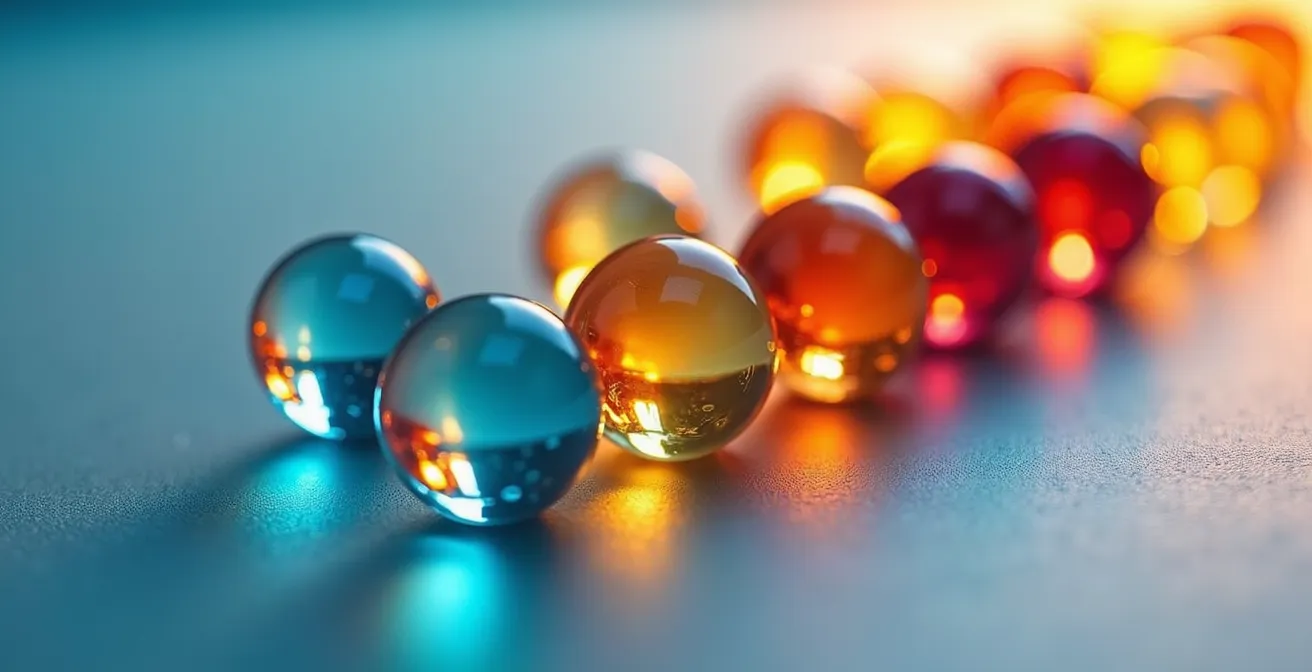 Abstrakte Visualisierung eines persönlichen CO2-Tracking-Dashboards mit farbigen Elementen zur Darstellung von Emissionskategorien.