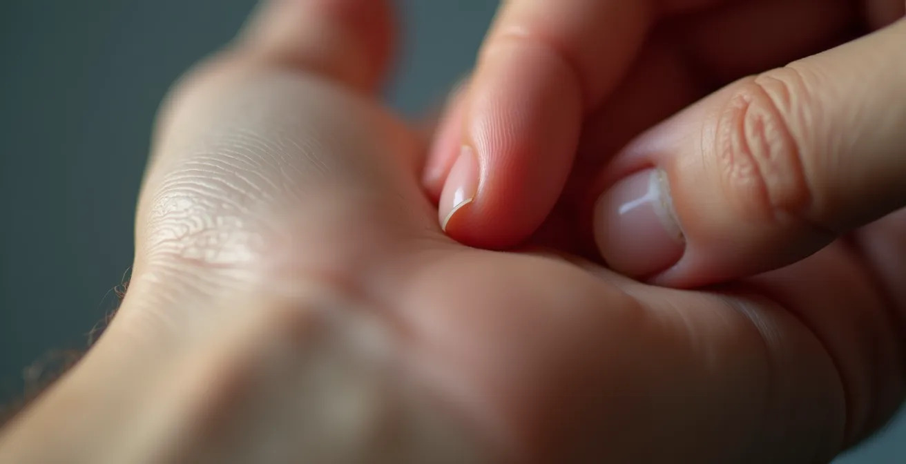 Makroaufnahme der HRV-Messung mit Fokus auf physiologische Details