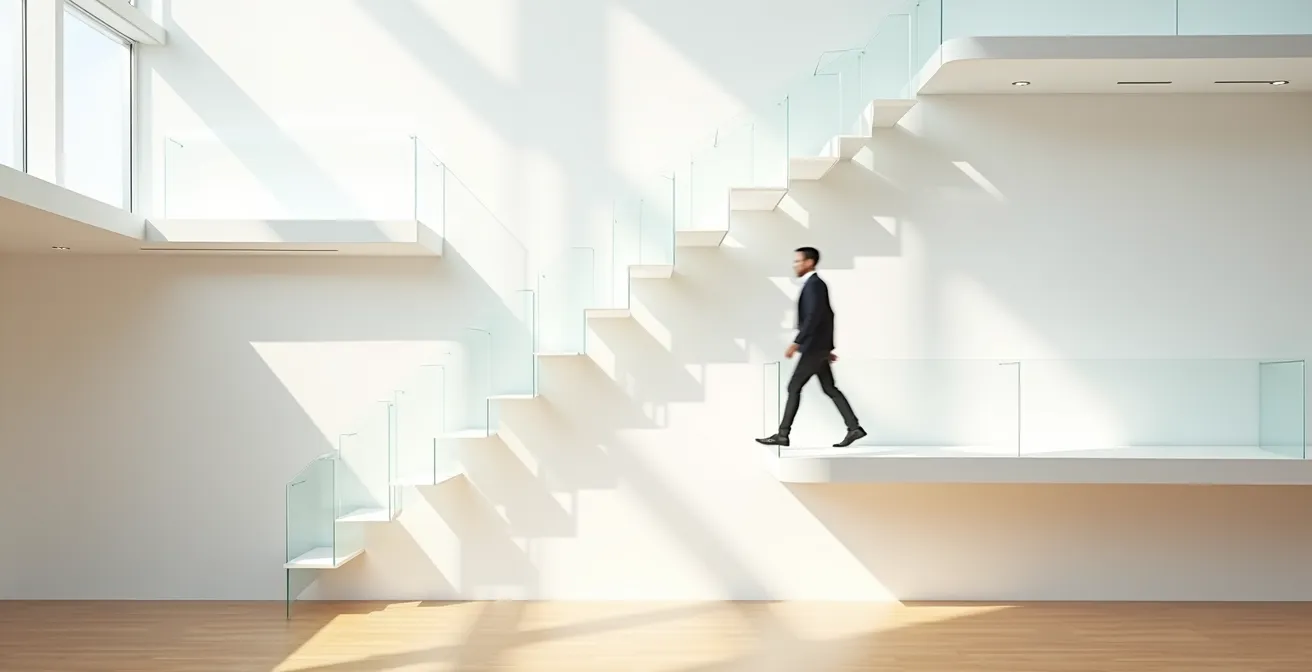 Minimalistische Darstellung verschiedener Lernwege und Wissenspfade