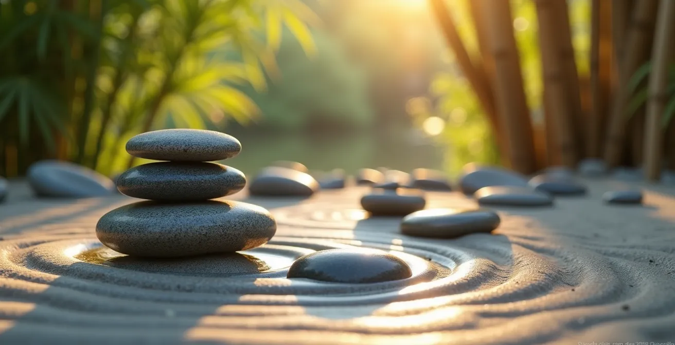 Abstrakte Darstellung von beruhigenden Wellenbewegungen