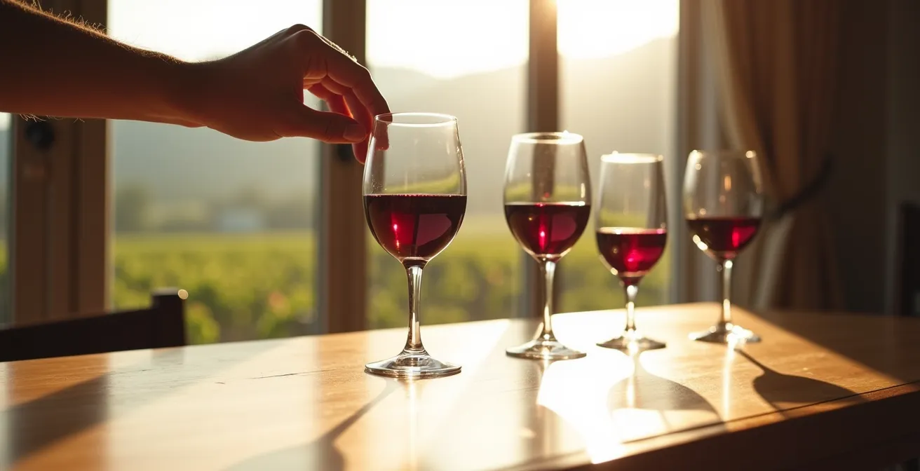 Sensorisches Training: Professionelle Verkostung mit Fokus auf Farb- und Aromadifferenzierung